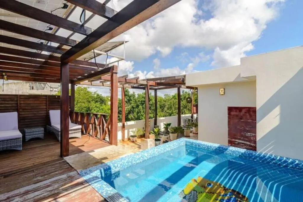 Relax In A Private Oasis In Tulum, Featuring A Pool, Exclusive Terrace, 3 Bedrooms, 3 Bathrooms, And Luxurious Amenities Tulum
